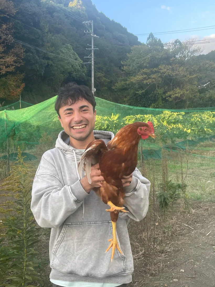 On the organic farm in Tsu, Japan