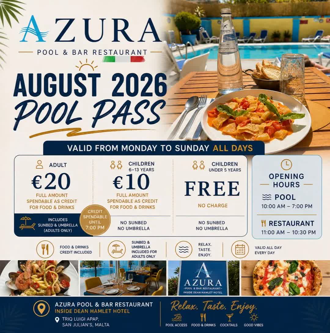 The August pool pass